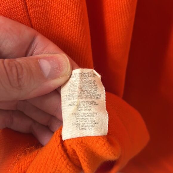 Free People Orange Sleeveless Sweatshirt Terry Dress Small - Picture 9 of 9